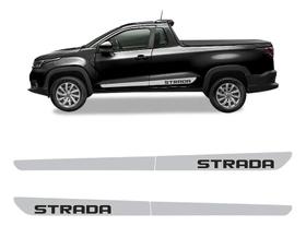 Adesivo Fiat Nova Strada 2020 2021 2022 Faixa Lateral Cinza Adesivo Fiat Nova Strada 2020 2021 2022 Faixa Lateral Cinza