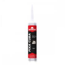Adesivo fixa cuba 400g branco worker
