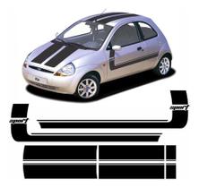 Adesivo Ford Ka Antigo Sport Kit Faixa Lateral Capo Completo Adesivo Ford Ka Antigo Sport Kit Faixa Lateral Capo Completo