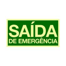 Adesivo Fotoluminescente 20x10,5cm Sinalização Rota De Fuga Adesivo Fotoluminescente 20x10,5cm Sinalização Rota De Fuga