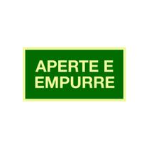 Adesivo Fotoluminescente Sinalização Rota De Fuga 20x10,5cm Adesivo Fotoluminescente Sinalização Rota De Fuga 20x10,5cm