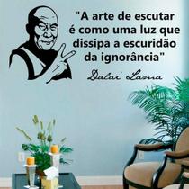 Adesivo Frase Dalai Lama A Arte De Escutar-G 130X60Cm - Mix Adesivos