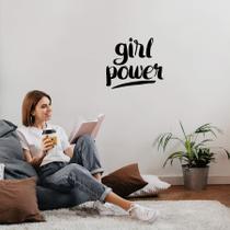 Adesivo Frase Inglês Girl Power Poder Feminino Decoração