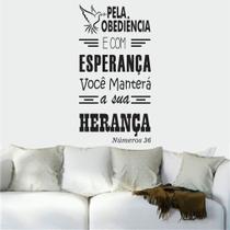 Adesivo Frases Biblicas - Números 36
