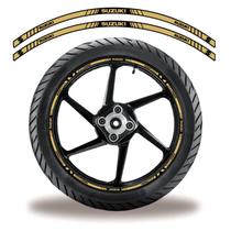 Adesivo Friso Roda Refletivo Moto Suzuki Dourado Adesivo Friso Roda Refletivo Moto Suzuki Dourado