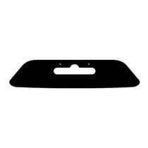 Adesivo Fundo de Placa Vw Gol G6 13 14 15 16 - Preto Fosco