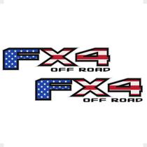 Adesivo Fx4 Off Road Compatível Ranger F250 F350 Emblema Eua