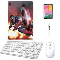 Adesivo Galaxy Tab S8 Plus SM-X806 América 2 /Tecl/Mou/Can/Pel Branco