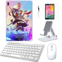 Adesivo Galaxy Tab S8 Plus SM-X806 Fortnite/Sup/Tecl/Mou/Can/Pel Branco