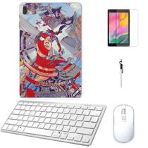 Adesivo Galaxy Tab S8 Plus SM-X806 Homem Aranha 3 /Tecl/Mou/Can/Pel Branco
