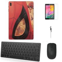 Adesivo Galaxy Tab S8 Plus SM-X806 Homem Aranha 3 /Tecl/Mou/Can/Pel Preto