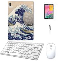 Adesivo Galaxy Tab S8 Plus SM-X806 Kanagawa/Tecl/Mou/Can/Pel Branco