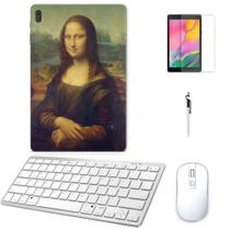 Adesivo Galaxy Tab S8 Plus SM-X806 Monalisa /Tecl/Mou/Can/Pel Branco