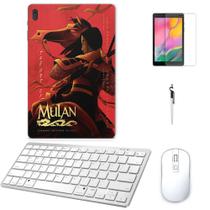 Adesivo Galaxy Tab S8 Plus SM-X806 Mulan Disney /Tecl/Mou/Can/Pel Branco