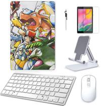 Adesivo Galaxy Tab S8 Plus SM-X806 Pokémon 1 /Sup/Tecl/Mou/Can/Pel Branco