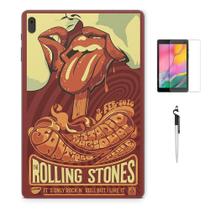 Adesivo Galaxy Tab S8 Plus SM-X806 Rolling Stones Com Película e Caneta