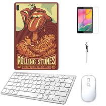 Adesivo Galaxy Tab S8 Plus SM-X806 Rolling Stones /Tecl/Mou/Can/Pel Branco
