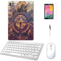 Adesivo Galaxy Tab S8 Plus SM-X806 Senhor Anéis 2 /Tecl/Mou/Can/Pel Branco