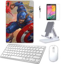 Adesivo Galaxy Tab S8 SM-X7068 América 1 /Sup/Tecl/Mou/Can/Pel Branco