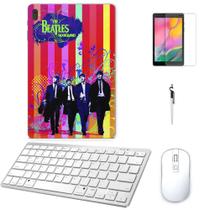 Adesivo Galaxy Tab S8 SM-X7068 Beatles 2 /Tecl/Mou/Can/Pel Branco