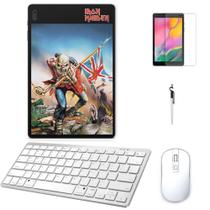 Adesivo Galaxy Tab S8 SM-X7068 Iron Maiden /Tecl/Mou/Can/Pel Branco