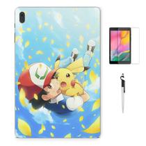 Adesivo Galaxy Tab S8 SM-X7068 Pokémon Pikachu Com Película e Caneta