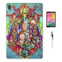 Adesivo Galaxy Tab S8 SM-X7068 Rick Morty Com Película e Caneta - Skin Zabom