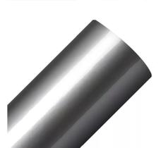 Adesivo Geladeira Prata Tipo Inox - 10m X 50cm + Espatula - Imprimax