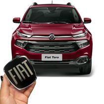 Adesivo Grade Dianteira Fiat Toro 17/19 Emblema Black Piano