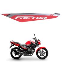 Adesivo Gráfico Tampa Lateral Esquerdo Ybr Factor 150 Vermelho 2024 Original Yamaha