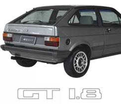 Adesivo Gt 1.8 Lateral Traseira Gol Gt 83/86 Emblema Cinza Adesivo Gt 1.8 Lateral Traseira Gol Gt 83/86 Emblema Cinza