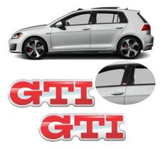 Adesivo Gti Coluna Linha Volkswagen Emblema Compatível
