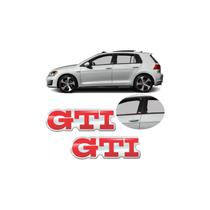 Adesivo GTI Coluna Linha VW Compatível Kit 2 Unidades