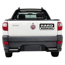 Adesivo Hard Working + Working Fiat Strada Kit 3 Pcs Strada
