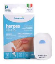 Adesivo Herpes Block 100% Natural 5 Adesivos Transparentes - La Sante