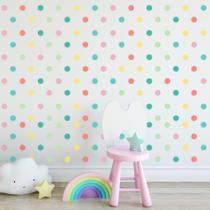 Adesivo Infantil Bolinhas Coloridas 280un