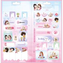 Adesivo Infantil Decorado Duplo Jolie 1 Unidade Tilibra