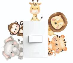Adesivo Infantil Para Interruptor Safari Quarto - Animais