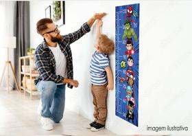 Adesivo Infantil Regua do Crescimento Acompanhar Menino Herois Parede Porta Medir Altura Criança Adesivo Infantil Regua do Crescimento Acompanhar Menino Herois Parede Porta Medir Altura Criança