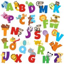 Adesivo Infantil zoo bebe Letras Safari Alfabeto 101