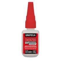 Adesivo Instantâneo Cola Bond 007 Ciano Frasco 20g Unipega Adesivo Instantâneo Cola Bond 007 Ciano Frasco 20g Unipega