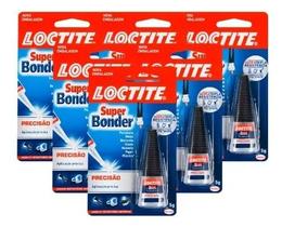 Adesivo Instantâneo Loctite Super Bonder Precisão 5G - 6 unidades Adesivo Instantâneo Loctite Super Bonder Precisão 5G - 6 unidades