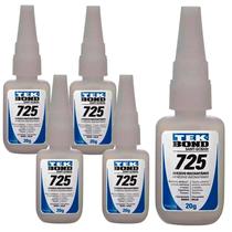 Adesivo Instantâneo Multiuso 20g 725 Kit com 5 Unidades TEKBOND