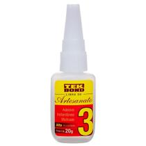 Adesivo Instantâneo Multiuso Alta Viscosidade 3 Tek Bond - 10507002804 - TEK BOND Adesivo Instantâneo Multiuso Alta Viscosidade 3 Tek Bond - 10507002804 - TEK BOND