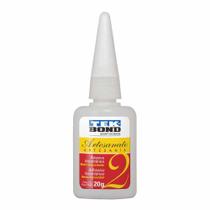 Adesivo Instantâneo Tekbond A2 Media Viscosidade 20g Adesivo Instantâneo Tekbond A2 Media Viscosidade 20g