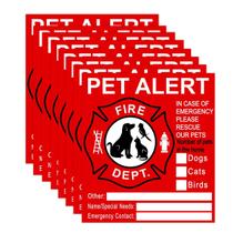 Adesivo interno para animais de estimação Remarkable, pacote com 8, Alert Safety Fire