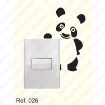 Adesivo Interruptor / Tomada Urso Panda 02 Unidades