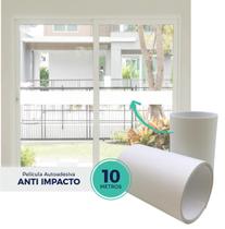 Adesivo Jateado Porta Blindex Vidro Anti Trombada - 0,10x10m - IMPRIMAX