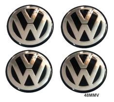 Adesivo Jogo De Emblema Vw Resinado Para Calota De Roda 58mm Adesivo Jogo De Emblema Vw Resinado Para Calota De Roda 58mm