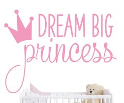 Adesivo JURUOXIN Dream Big Princess Wall 57x42cm